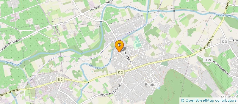 localisation de l'entreprise SCI LE MISTRAL  ROBION