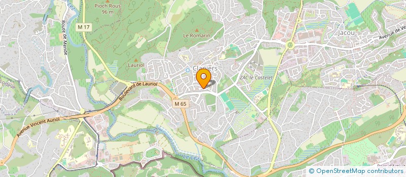 localisation de l'entreprise SCI LE MITJA  CLAPIERS