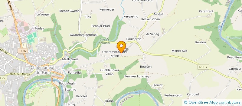 localisation de l'entreprise SCI LE MOIGNE & LOUBOUTIN à CHATEAUNEUF-DU-FAOU