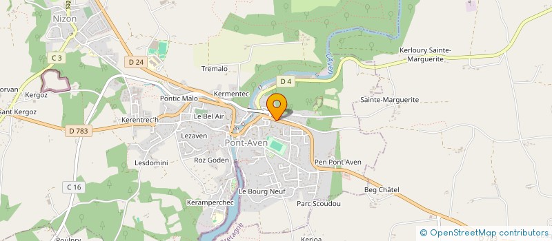 localisation de l'entreprise SCI LE MOLAPI  PONT-AVEN