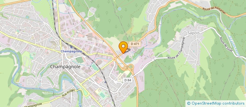 localisation de l'entreprise SCI LE MONCEAU JARDINET  CHAMPAGNOLE