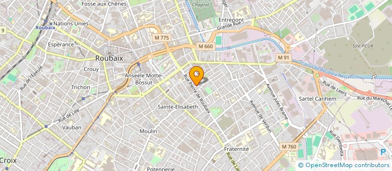 localisation de l'entreprise SCI LE MONDE  ROUBAIX