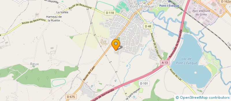 localisation de l'entreprise SCI LE MONDE  PONT L'EVEQUE