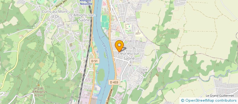 localisation de l'entreprise SCI LE MONDIAL  FLEURIEU-SUR-SAONE