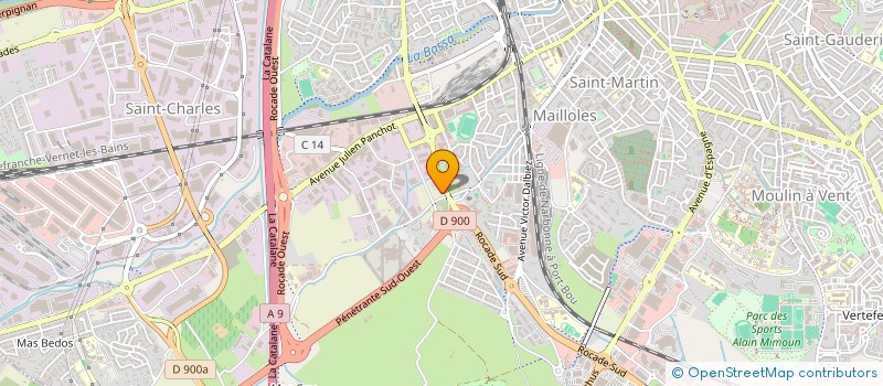 localisation de l'entreprise SCI LE MONDRIAN  PERPIGNAN