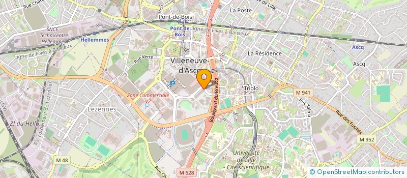 localisation de l'entreprise SCI LE MONDRIAN à VILLENEUVE-D'ASCQ