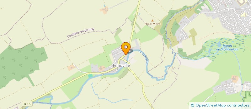 localisation de l'entreprise SCI LE MONT  FRIAUVILLE