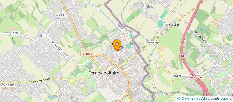 localisation de l'entreprise SCI LE MONT BLANC à FERNEY-VOLTAIRE
