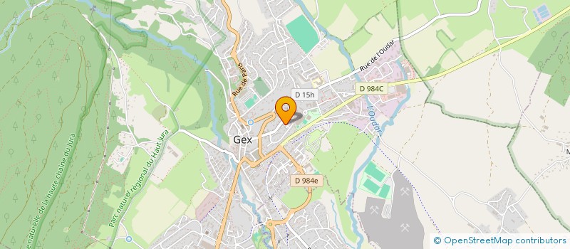 localisation de l'entreprise SCI LE MONT BLANC  GEX