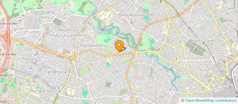 localisation de l'entreprise SCI LE MONT BLEU à NANTES