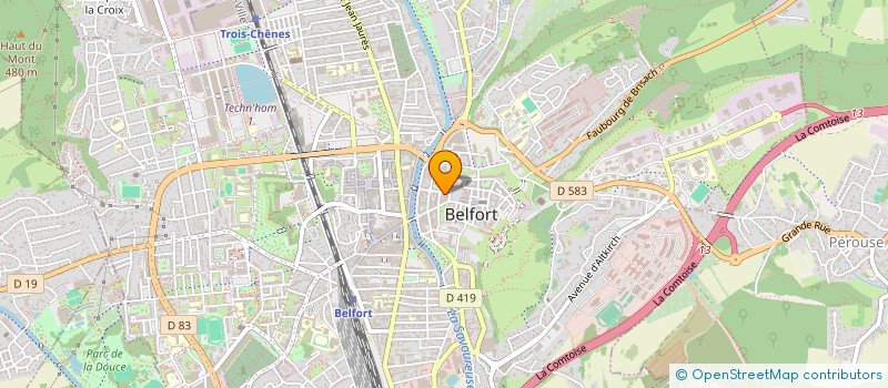 localisation de l'entreprise SCI LE MONT CERVIN à BELFORT
