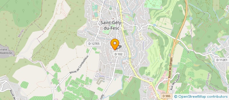 localisation de l'entreprise SCI LE MONT FLEURI  SAINT-GELY-DU-FESC