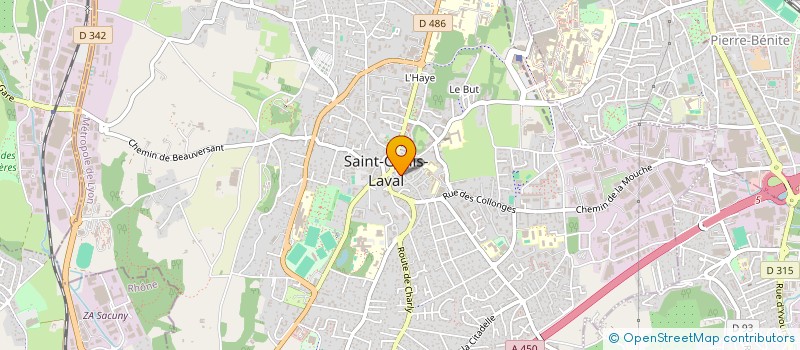 localisation de l'entreprise SCI LE MONT FLEURI  SAINT-GENIS-LAVAL