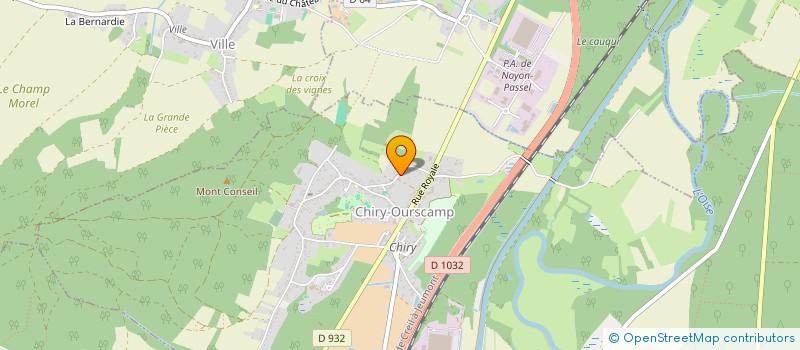 localisation de l'entreprise SCI LE MONT-HUBERT  PONTOISE-LES-NOYON