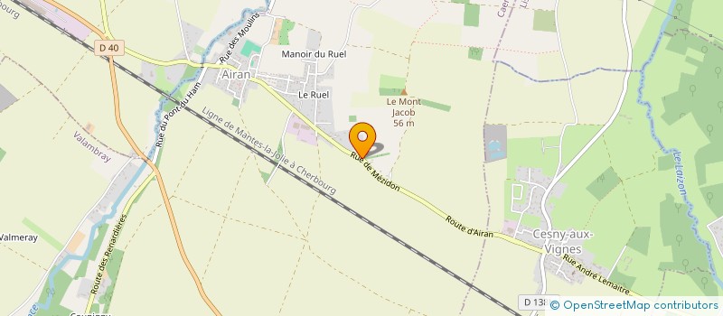 localisation de l'entreprise SCI LE MONT JACOB  VALAMBRAY