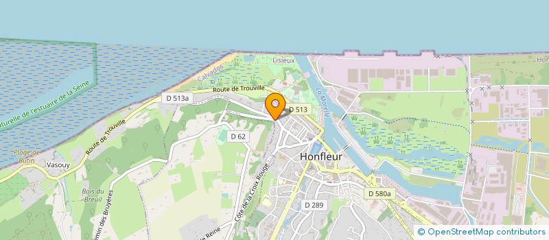 localisation de l'entreprise SCI LE MONT JOLI à HONFLEUR