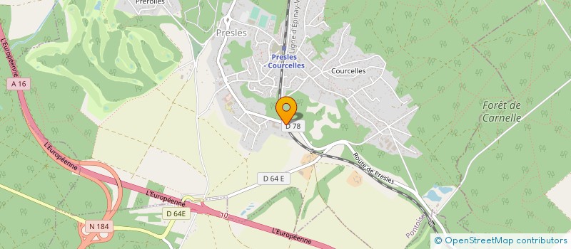 localisation de l'entreprise SCI LE MONT JOLY à PRESLES
