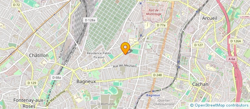 localisation de l'entreprise SCI LE MONT JOLY à BAGNEUX