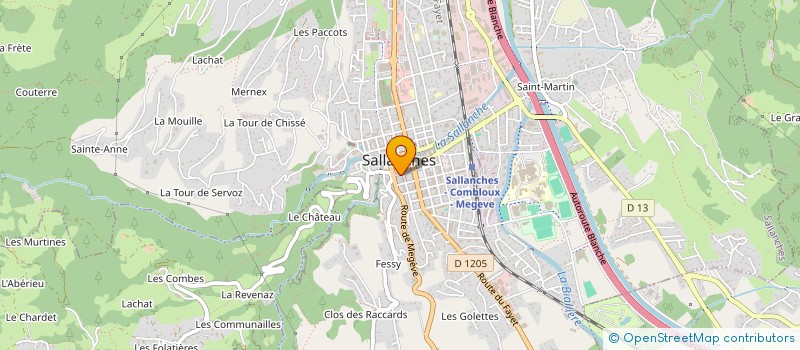 localisation de l'entreprise SCI LE MONT-JOLY à SALLANCHES