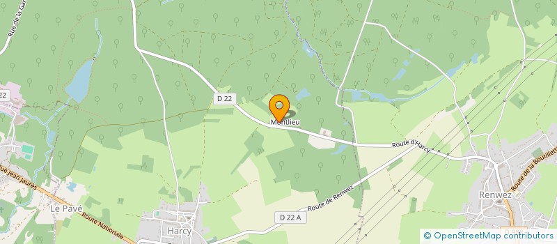 localisation de l'entreprise SCI LE MONT LIEU  HARCY