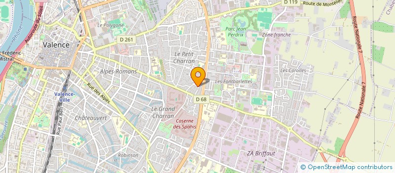 localisation de l'entreprise SCI LE MONT LOC à VALENCE