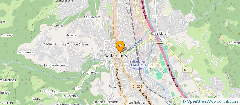 localisation de l'entreprise SCI LE MONT OURAL à SALLANCHES
