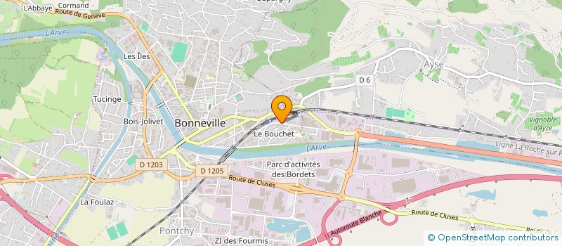 localisation de l'entreprise SCI LE MONT SILO  BONNEVILLE