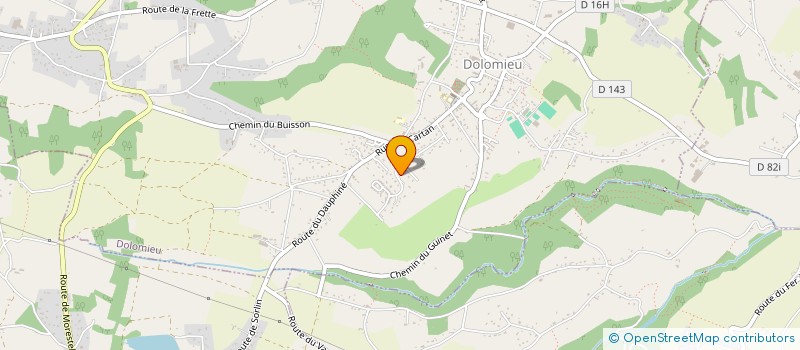 localisation de l'entreprise SCI LE MONTCORBET  DOLOMIEU