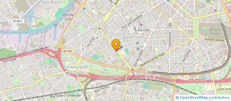 localisation de l'entreprise SCI LE MONTEBELLO à LILLE