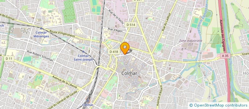 localisation de l'entreprise SCI LE MONTECARLE  COLMAR