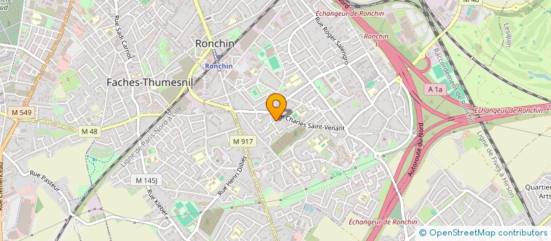 localisation de l'entreprise SCI LE MONTECITO  RONCHIN