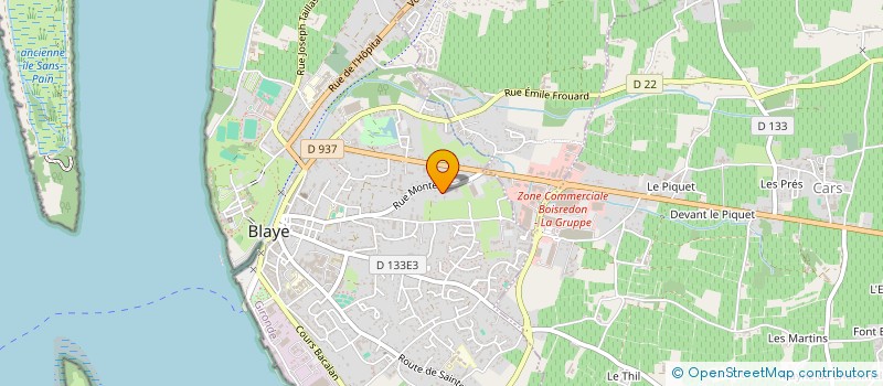 localisation de l'entreprise SCI LE MONTEIL 30  BLAYE