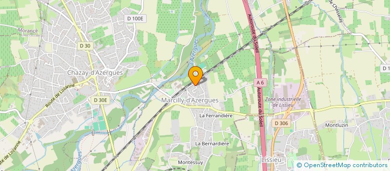 localisation de l'entreprise SCI LE MONTEILLER  MARCILLY-D'AZERGUES