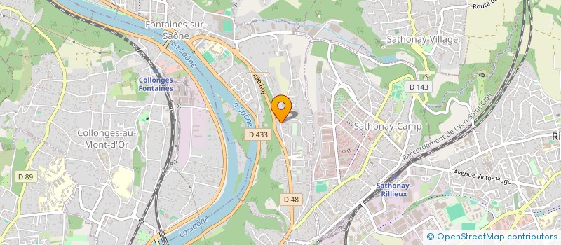 localisation de l'entreprise SCI LE MONTGAY  FONTAINES-SUR-SAONE