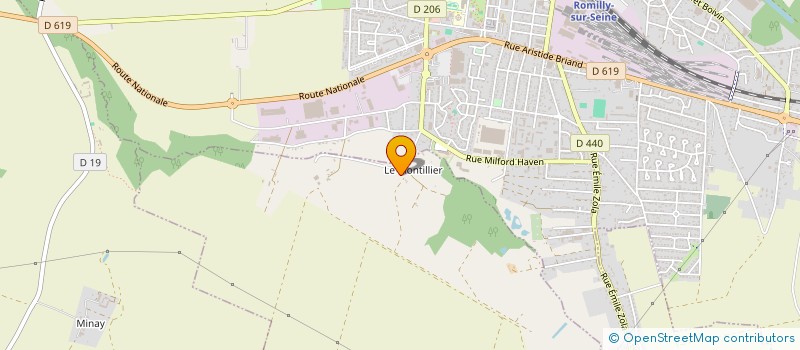 localisation de l'entreprise SCI LE MONTILLIER  PARS-LES-ROMILLY