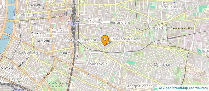 localisation de l'entreprise SCI LE MONTJOLY  LYON
