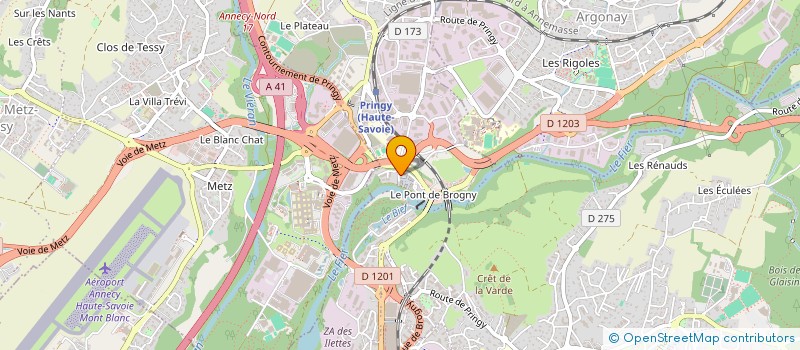 localisation de l'entreprise SCI LE MOOREA  ARGONAY