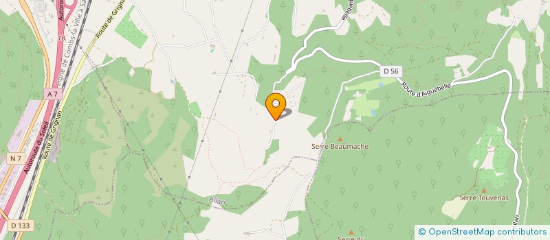 localisation de l'entreprise SCI LE MORGINAS  ALLAN