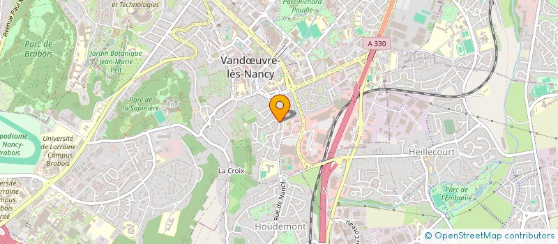 localisation de l'entreprise SCI LE MORNE  VANDUVRE-LES-NANCY