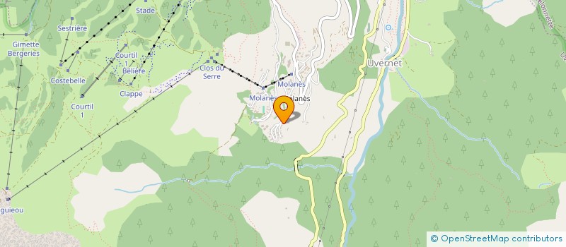 localisation de l'entreprise SCI LE MOTEL  UVERNET-FOURS