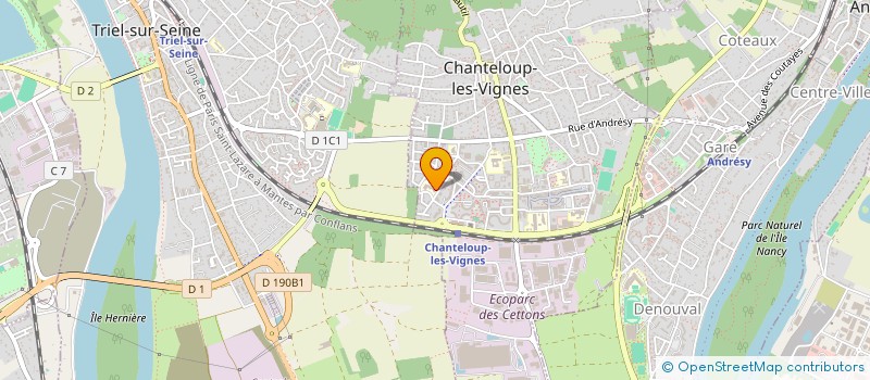 localisation de l'entreprise SCI LE MOUEDDEN  CHANTELOUP-LES-VIGNES