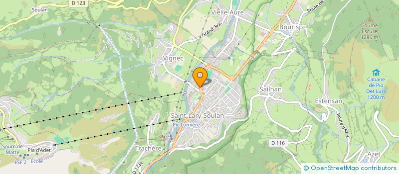 localisation de l'entreprise SCI LE MOUFLON  SAINT-LARY-SOULAN