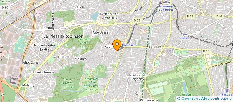 localisation de l'entreprise SCI LE MOUILLAGE DE MAGOURIC  CHATENAY-MALABRY