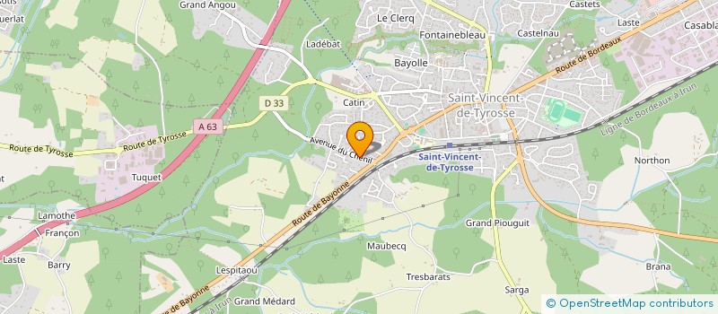 localisation de l'entreprise SCI LE MOULIGNON  SAINT-VINCENT-DE-TYROSSE