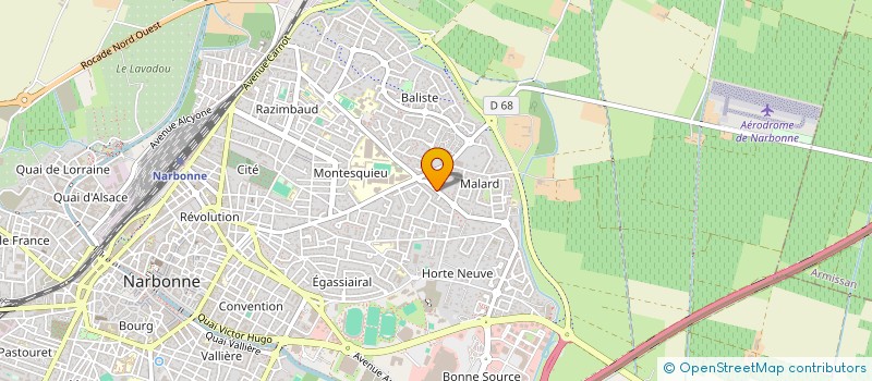 localisation de l'entreprise SCI LE MOULIN à NARBONNE