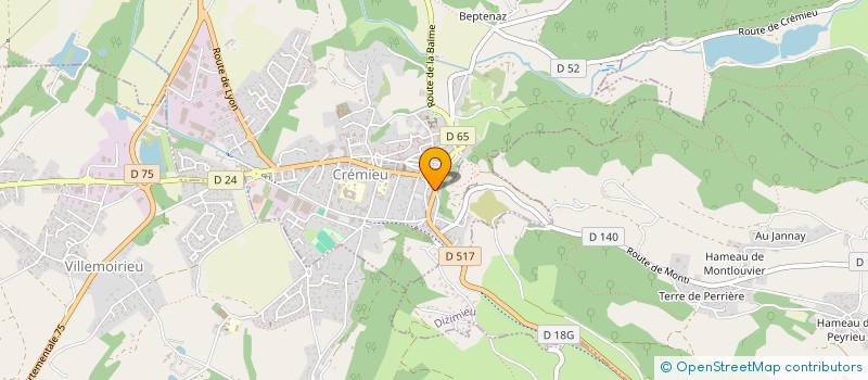 localisation de l'entreprise SCI LE MOULIN  CREMIEU