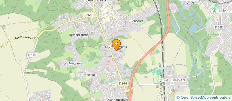 localisation de l'entreprise SCI LE MOULIN  BREUIL-LE-VERT