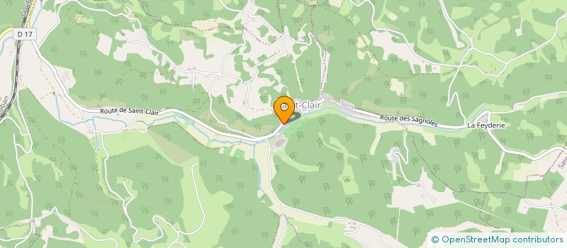localisation de l'entreprise SCI LE MOULIN  SAINT-CLAIR