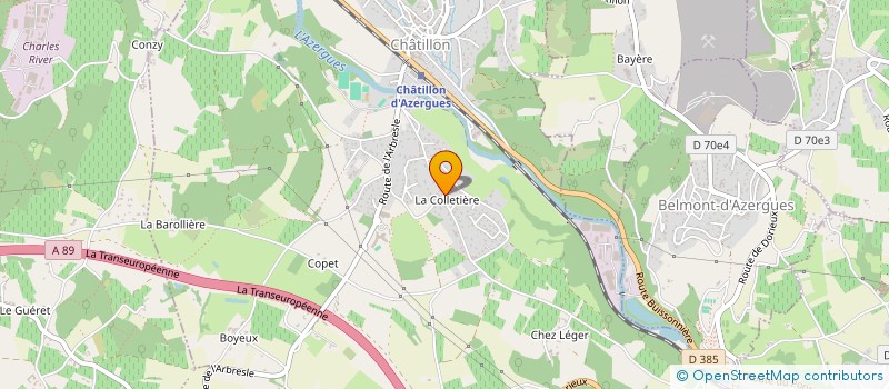 localisation de l'entreprise SCI LE MOULIN  CHATILLON