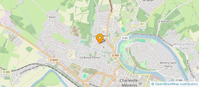 localisation de l'entreprise SCI LE MOULIN à CHARLEVILLE-MEZIERES